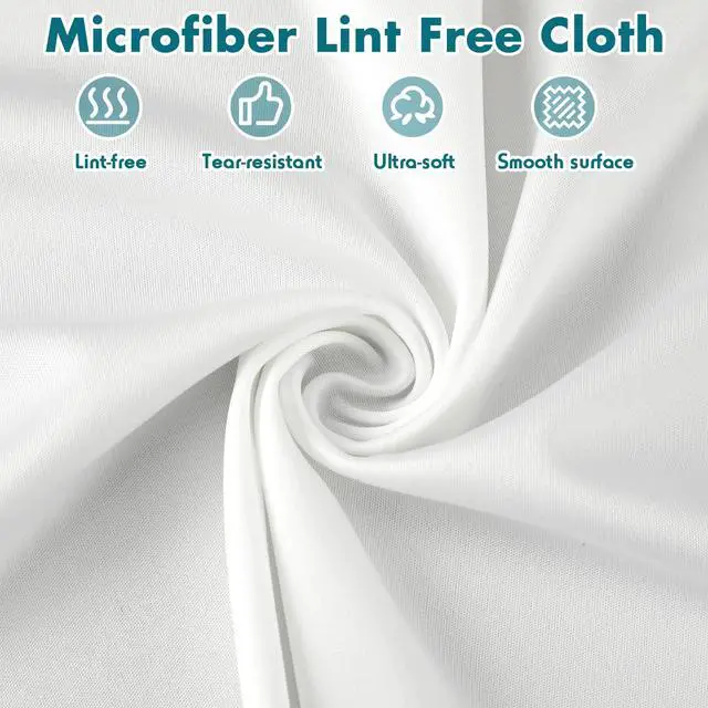 Alt view image 2 of 7 - 100 Pcs Cleanroom Cloth Wipes Microfiber Lint Free Cloth Disposable Clean Cloths Laser Sealed Edge for Lab Semiconductor Industries and Printing (9 x 9 Inches)