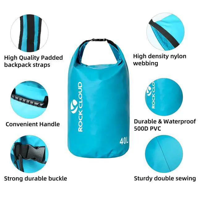 Alt view image 5 of 7 - Dry Bag Waterproof 5L Dry Sack for Kayaking Rafting Boating Beach Surfing Swimming Canoe Camping Hiking Fishing Ski, Yellow