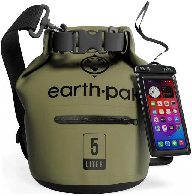 Main image of Waterproof Dry Bag with Zippered Pocket - Waterproof Dry Bag Backpack Keeps Gear Dry Kayak - Waterproof Phone Case