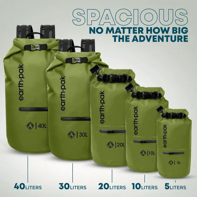 Alt view image 2 of 6 - Waterproof Dry Bag with Zippered Pocket - Waterproof Dry Bag Backpack Keeps Gear Dry Kayak - Waterproof Phone Case