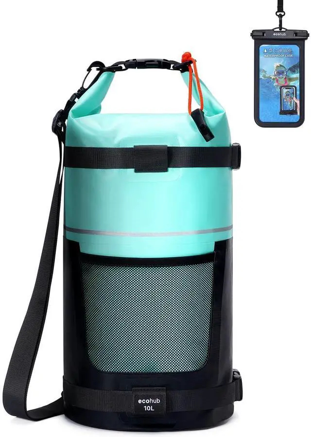Main image of Waterproof Dry Bag for Women Men, 5L/10L/20L Roll Top Lightweight Dry Storage Bag Backpack for Travel Kayaking Hiking Floating with Waterproof Phone Case,Green