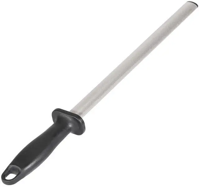 Main image of Professional Diamond Knife Sharpener, 12 Inch Oval Honing Rod with Ergonomic PP Handle, Durable Sharpening Steel for Polishing Chef Kitchen Knives