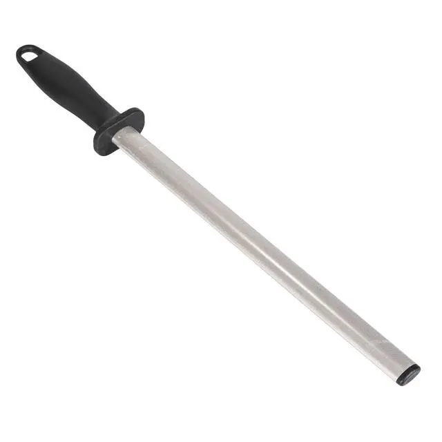 Alt view image 3 of 6 - Professional Diamond Knife Sharpener, 12 Inch Oval Honing Rod with Ergonomic PP Handle, Durable Sharpening Steel for Polishing Chef Kitchen Knives