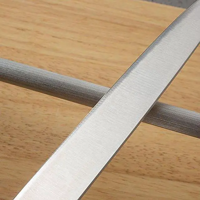 Alt view image 5 of 7 - 12-Inch Knife Sharpening Rod, Fine Carbon Honing Steel, Black Handle