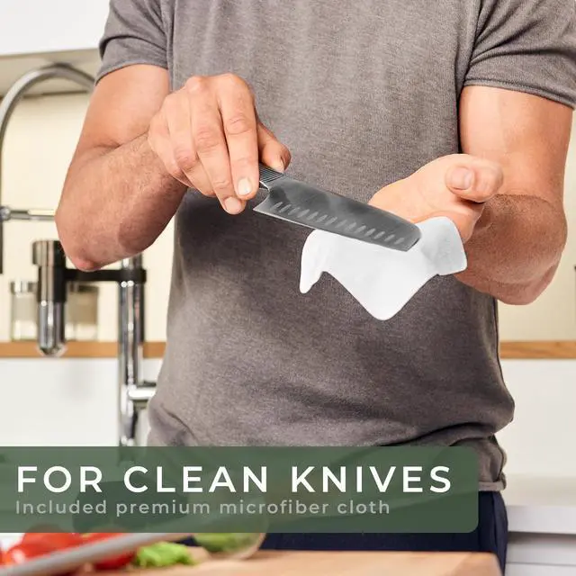 Alt view image 5 of 7 - Premium Honing Rod - Honing Steel Made of Hardened Steel with Elegant Wooden Handle - 100% Plastic-Free Sharpening Steel for - Kitchen Knife Sharpener - Knife Sharpeners for Kitchen Knives