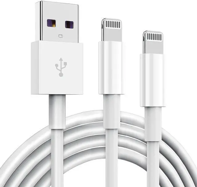 Main image of 2 Pack Apple MFi Certified iPhone Charger Cable 6Ft, Apple Lightning to USB Cable Cord 6 Foot, 2.4A Fast Charging, Apple Phone Long Chargers for iPhone 14/13/12/11/ X/XS/XR/8/7/6/SE Plus Pro Max Mini