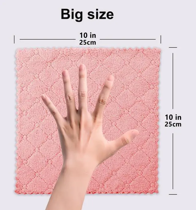 Alt view image 6 of 7 - Microfiber Cleaning Cloth,Microfiber Dish Cloths for Drying Dishes,12Pack