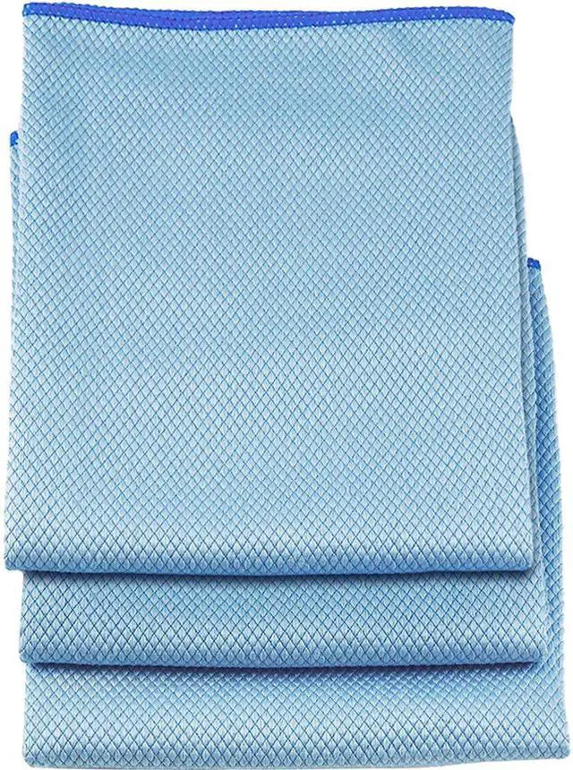 Main image of Unger Professional 18 x 18 Large Professional-Grade Microfiber Cloth Towels, 3 Pack, Multi-Purpose Wet and Dry Cleaning Cloths for Kitchen, Bath, Auto, Appliances, Car Supplies