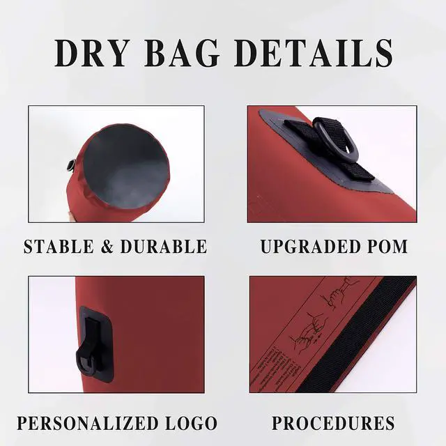 Alt view image 2 of 6 - Dry Bag for Kayaking Waterproof 2L/5L/10L/15L/20L, Small Dry Sack Waterproof Bag for Boating