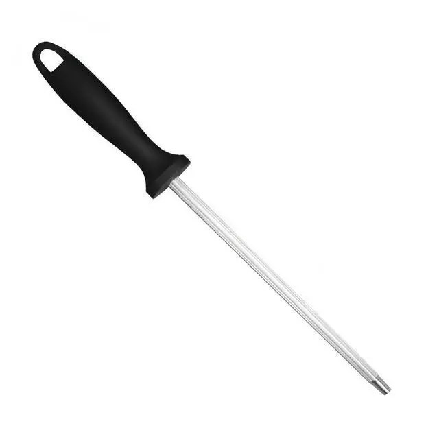 Main image of 13" Professional Knife Sharpening Steel Rod - High Carbon Magnetic Honing Rod for Kitchen Chef Knives, Ergonomic Non-Slip Grip with Durable Serrations & Hanging Hole - Multi-Purpose for Home (13IN)