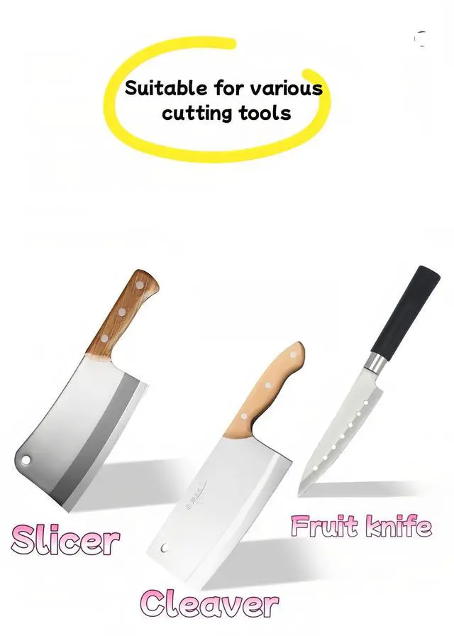 Alt view image 4 of 7 - 13" Professional Knife Sharpening Steel Rod - High Carbon Magnetic Honing Rod for Kitchen Chef Knives, Ergonomic Non-Slip Grip with Durable Serrations & Hanging Hole - Multi-Purpose for Home (13IN)