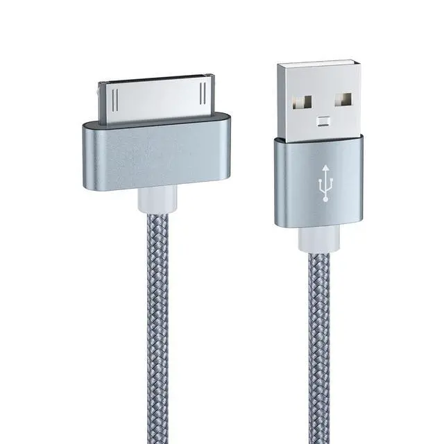 Alt view image 2 of 6 - 30-Pin Charging Cable, USB Data Sync Cable Compatible With Phone 3, 4, 4s, iPad 1 2 3, iPod Nano/Touch, 3.2FT