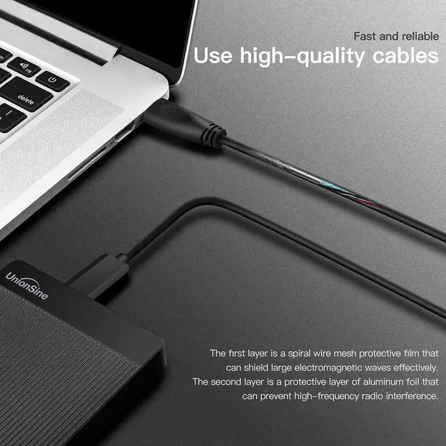 Alt view image 4 of 7 - 500GB Ultra Slim Portable External Hard Drive HDD-USB 3.0 | for PC, Mac, Laptop, PS4, Xbox one, Xbox 360-(Black)