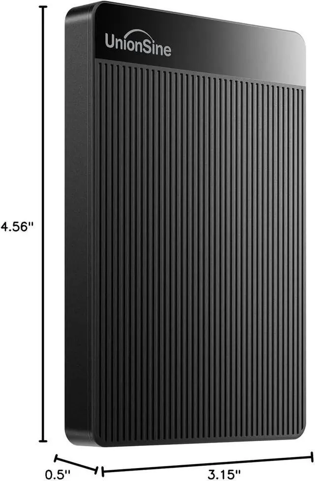 Alt view image 2 of 7 - 500GB Ultra Slim Portable External Hard Drive HDD-USB 3.0 | for PC, Mac, Laptop, PS4, Xbox one, Xbox 360-(Black)