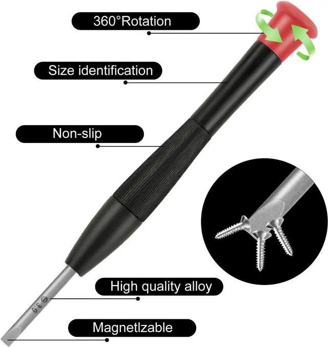 Alt view image 5 of 7 - Ainiv Mini Precision Screwdriver Set, 18PCS Small Magnetic Screwdriver | with Tweezers & Magnetizer Flathead Phillips Pentalobe Torx Star Screwdriver Kit Tool for Repairing Eyeglass Phone Watch