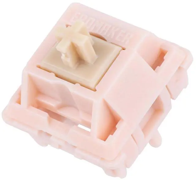 Main image of Silent Mechanical Keyboard Switches Set - 35 Pieces Factory Pre-Lubed, 5-Pin Linear/Tactile Switches for Custom Mechanical Keyboards (Nude Rosa(Linear Silent))