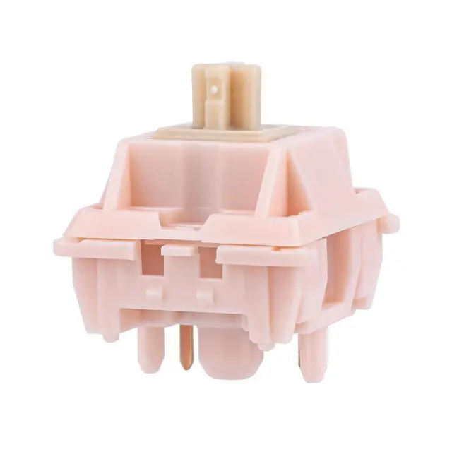 Alt view image 7 of 7 - Silent Mechanical Keyboard Switches Set - 35 Pieces Factory Pre-Lubed, 5-Pin Linear/Tactile Switches for Custom Mechanical Keyboards (Nude Rosa(Linear Silent))