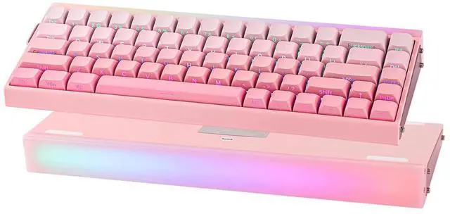 Main image of Aula Hero 68 HE Wired Magnetic Gaming Keyboard, 0.01mm Adjustable Actuation, Rapid Hall Effect Switch, 8kHz Polling, 5-Layer Sound Dampening, RGB Box & Backlight (Pink)