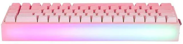 Alt view image 2 of 7 - Aula Hero 68 HE Wired Magnetic Gaming Keyboard, 0.01mm Adjustable Actuation, Rapid Hall Effect Switch, 8kHz Polling, 5-Layer Sound Dampening, RGB Box & Backlight (Pink)