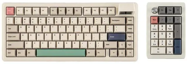 Main image of RT82 Wireless Mechanical Keyboard with Screen+EK21 VIA Gasket Number Pad with 1000mAh Battery