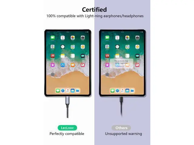 Alt view image 7 of 7 - USB C to Lightning Audio Adapter Cable USB Type C Male to Lightning HiFi Audio Female Headphones Converter Fit with iPhone 15 iPad Pro/Air MacBook Galaxy S23 S22 Pixel 7 6 (Not for Charge&Data)