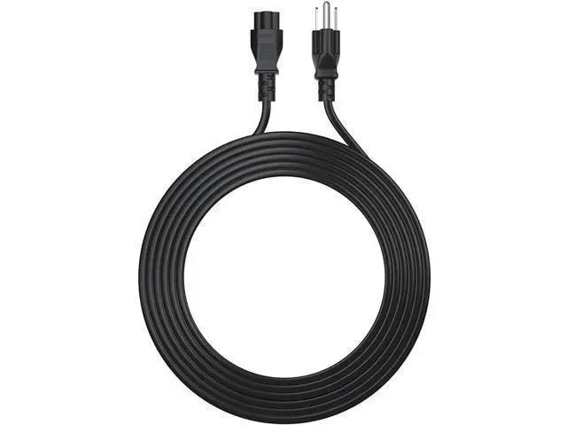 Alt view image 3 of 4 - New Extra Long 12Ft 3 Prong AC Laptop Power Cord Cable for Dell IBM HP Compaq Asus Sony Toshiba Lenovo Acer Gateway MSI Notebook Computer Charger Pwr: IEC-60320 IEC320 C5 to NEMA 5-15P