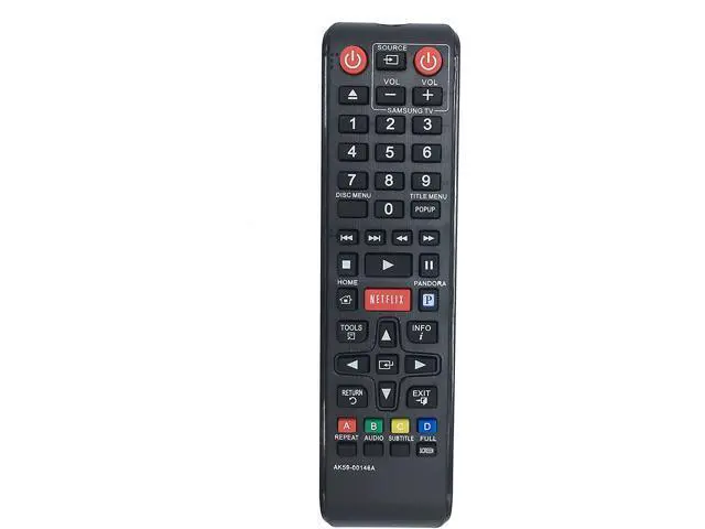 Alt view image 2 of 7 - AK59-00146A Replace Remote for Samsung BLU-RAY Player BDE5300 BDE5300/ZA BDE5400 BDE5400/ZA BDEM53 BDE5900 BD-EM53/ZA BDEM53C BD-EM53C BD-EM59C BD-EM59C/ZA BD-ES6000 BDE5400/ZA