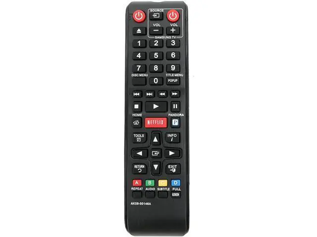 Alt view image 6 of 7 - AK59-00146A Replace Remote for Samsung BLU-RAY Player BDE5300 BDE5300/ZA BDE5400 BDE5400/ZA BDEM53 BDE5900 BD-EM53/ZA BDEM53C BD-EM53C BD-EM59C BD-EM59C/ZA BD-ES6000 BDE5400/ZA