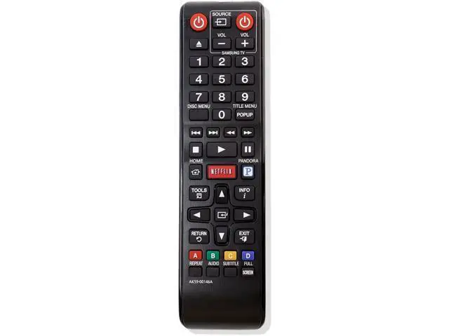 Alt view image 3 of 7 - AK59-00146A Replace Remote for Samsung BLU-RAY Player BDE5300 BDE5300/ZA BDE5400 BDE5400/ZA BDEM53 BDE5900 BD-EM53/ZA BDEM53C BD-EM53C BD-EM59C BD-EM59C/ZA BD-ES6000 BDE5400/ZA