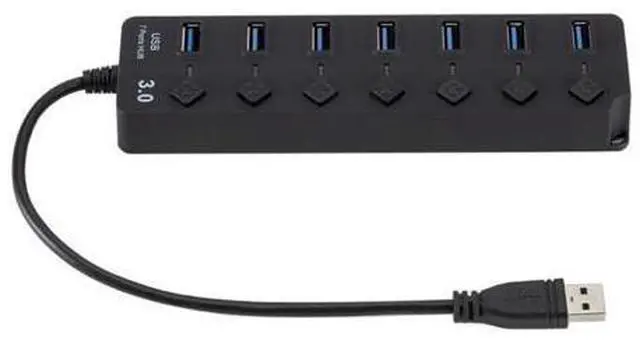 Main image of USB 3.0 Hub USB Hub 3.0 Multi USB Splitter 3 Hab Use Power Adapter7 Port Multiple Expander 2.0 USB3 Hub with Switch for PC