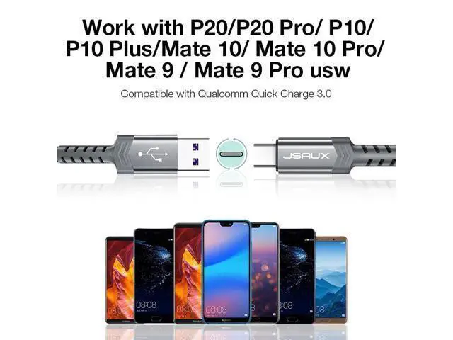 Alt view image 3 of 4 - Type C Cable USB C 5A Cable for P40 Pro Mate 30 P30 40W Fast Charging C Usb Cable USB C Charger Cable