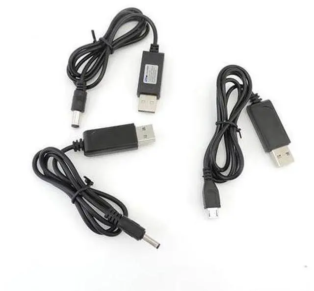 Main image of USB A male 5V to 4.2V DC 5.5x2.1mm 3.5x1.35mm mirco USB Charge Line 1A Converter Power Charging Cable L1(USB to Micro-B)