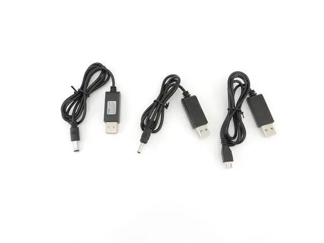 Alt view image 6 of 6 - USB A male 5V to 4.2V DC 5.5x2.1mm 3.5x1.35mm mirco USB Charge Line 1A Converter Power Charging Cable L1(USB to Micro-B)