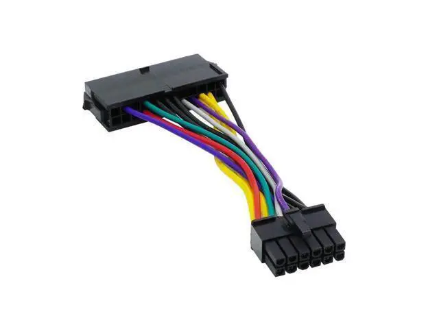 Alt view image 4 of 4 - 14cm 24Pin To 12Pin Power Cable ATX 24-Pin Female To 12-Pin Male PSU Converter Adapter For Acer Q87H3 18AWG Computer Accessories