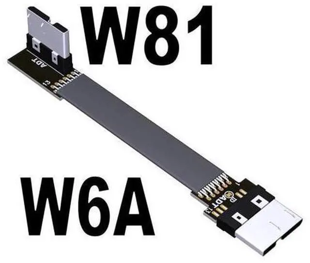Main image of 5g/bps USB 3.0 Male to Male Extension Cable Micro-b to Micro B Adapter Cord Support OTG Flat Line for External Hard Drive Case(W6A-W81)(25cm)