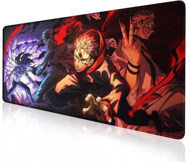 Main image of Large Mouse Pad for Non Slip Rubber Base Gaming Anime Mouse Pad for Computer Stitched Edges Ultra Thick 3 mm Wide & Long Mousepad 31.5 x 11.8 x 0.12 (Jujutsu Kaisen-2)
