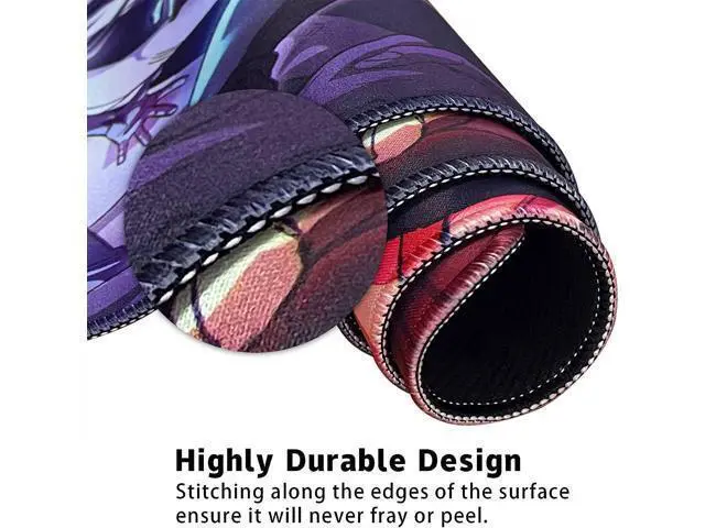 Alt view image 4 of 7 - Large Mouse Pad for Non Slip Rubber Base Gaming Anime Mouse Pad for Computer Stitched Edges Ultra Thick 3 mm Wide & Long Mousepad 31.5 x 11.8 x 0.12 (Jujutsu Kaisen-2)