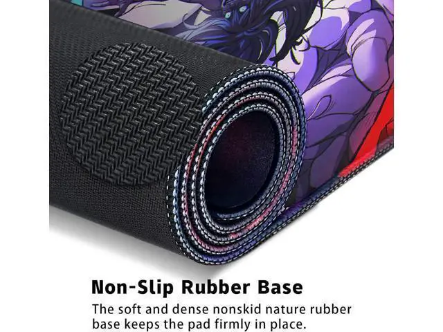 Alt view image 6 of 7 - Large Mouse Pad for Non Slip Rubber Base Gaming Anime Mouse Pad for Computer Stitched Edges Ultra Thick 3 mm Wide & Long Mousepad 31.5 x 11.8 x 0.12 (Jujutsu Kaisen-2)