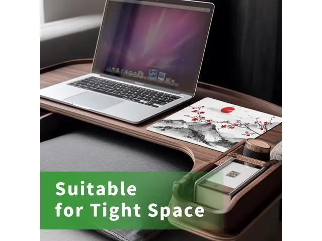 Alt view image 7 of 7 - Watercolor Cherry Blossom Mouse Pad Gaming Mousepad Large Japanese Sakura Mouse Mat with Stitched Edge Small Desk Pad for Wireless Mouse 10.28.30.12 Inch Non-Slip Rubber Base Office Gaming Working