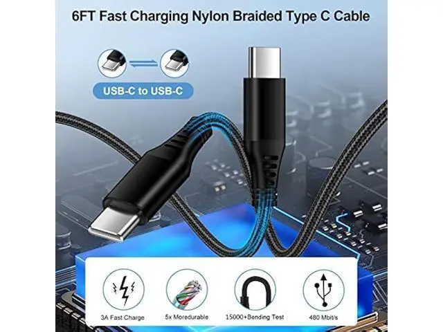Alt view image 6 of 7 - 25W Super Fast Samsung A54 Type C Charger USB C Charging Block for Samsung Galaxy A53 A14 A13 5G S23 Ultra S22 S21 FE S20 A03S Z Flip 5 Fold 5,Wall Charger Plug Box+6FT C Andriod Phone Charger Cable
