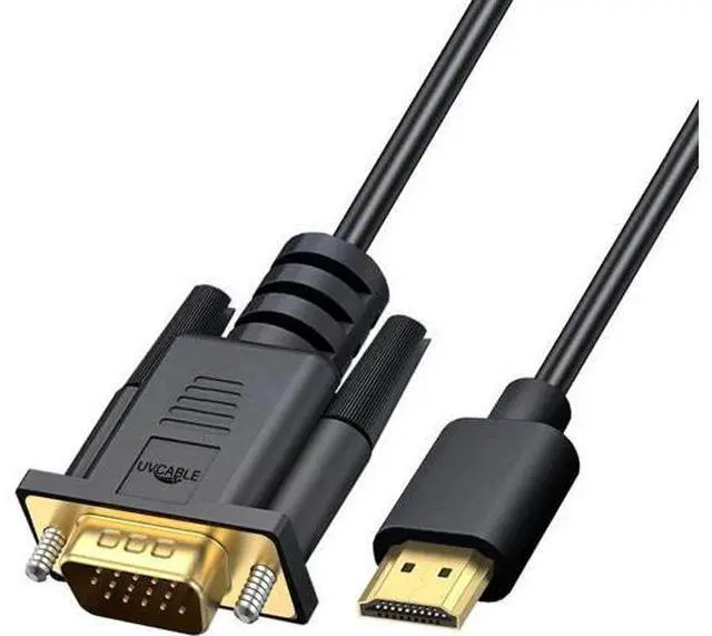 Main image of HDMI to VGA Cable Gold-Plated Computer HDMI to VGA Monitor Cable Adapter 6 Feet Male to MaleCord for Computer Desktop Laptop PC Monitor Projector HDTV and More (NOT Bidirectional) -1.83M