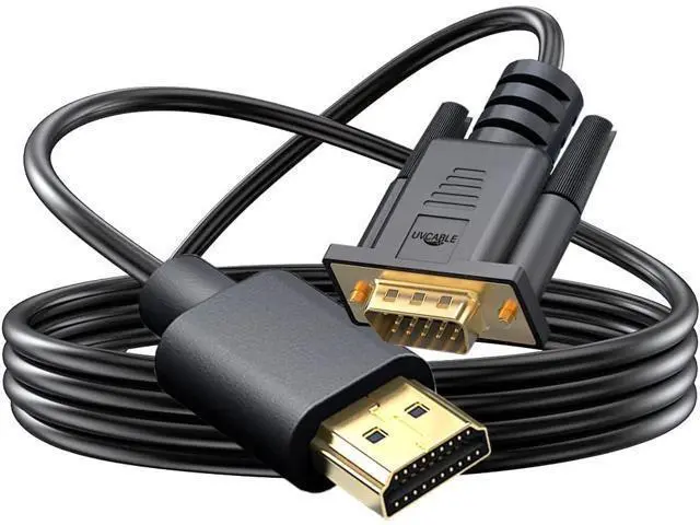 Alt view image 7 of 7 - HDMI to VGA Cable Gold-Plated Computer HDMI to VGA Monitor Cable Adapter 6 Feet Male to MaleCord for Computer Desktop Laptop PC Monitor Projector HDTV and More (NOT Bidirectional) -1.83M