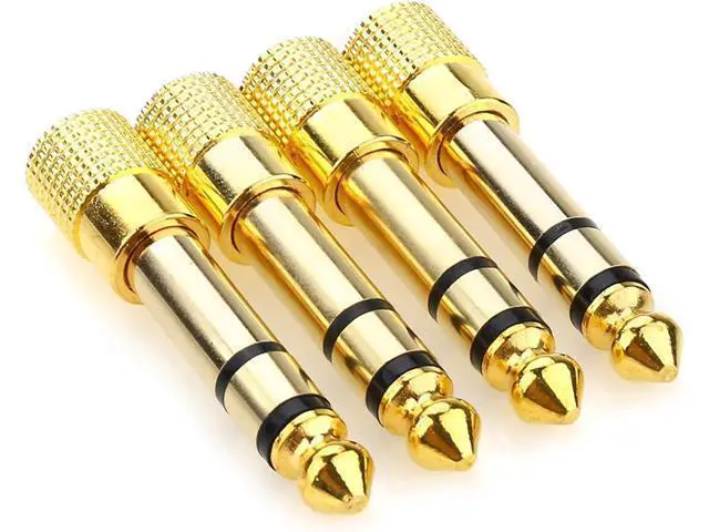 Alt view image 3 of 7 - 4PCS 1/4 to (1/8) 3.5mm Stereo Headphone Adapters for Audio Connector 3.5mm Female to 6.35mm Male Jack Plug Stereo Adapter for Headphone Adapte