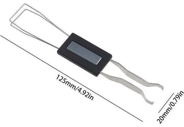 Alt view image 3 of 7 - Black Keycaps Pullers 2 in 1 Design Key Cap & Key Axis Remover for Mechanical Keyboard Removing Fixing Tool Pack of 2