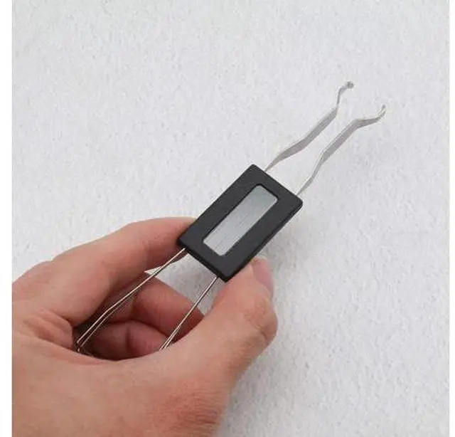 Alt view image 7 of 7 - Black Keycaps Pullers 2 in 1 Design Key Cap & Key Axis Remover for Mechanical Keyboard Removing Fixing Tool Pack of 2