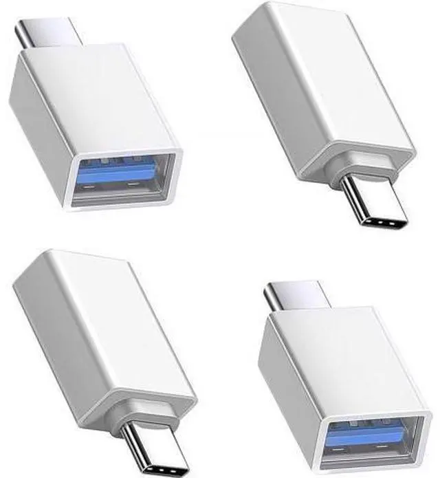 Main image of 4 Pack USBc Male to USBa Female Adapter OTG Converter with 5/10 Gbps High Speed Data Transfer USB to USBC Adapter Compatible with iWatch iPhone 16/15 MacBook etc.