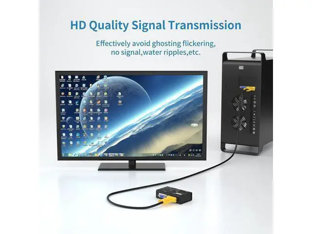 Alt view image 5 of 7 - MT-VIKI 2-in-1 USB VGA KVM Cable 1.8m (6ft) for USB KVM Switch VGA