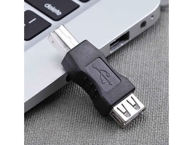Alt view image 5 of 7 - USB A to B Adapter USB 2.0 A Female to USB B Male Printer Converter Connector Plug (F/M 2 Packs)