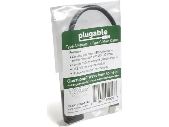 Alt view image 4 of 5 - USB C to USB Adapter Cable with Driverless Technology Enables Connection of USB Type C Laptop Tablet or Phone to a USB 3.0 Device (8 inch / 20 cm)