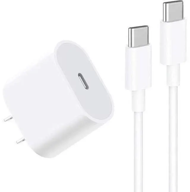 Main image of 20W USB C Fast Charger for iPhone 15/15 Pro Max, iPad Pro 12.9/11 inch, iPad Air 5/4th, iPad 10th Gen, iPad Mini, with 6.6ft USB C to C Charging Cable
